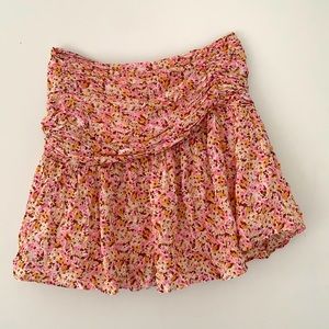 Beautiful floral skirt with ruching